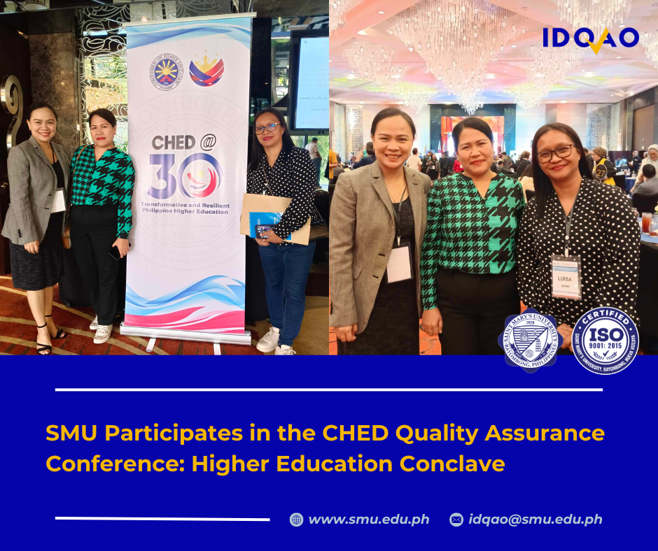 SMU Participates in the CHED Quality Assurance Conference: Higher Education Conclave