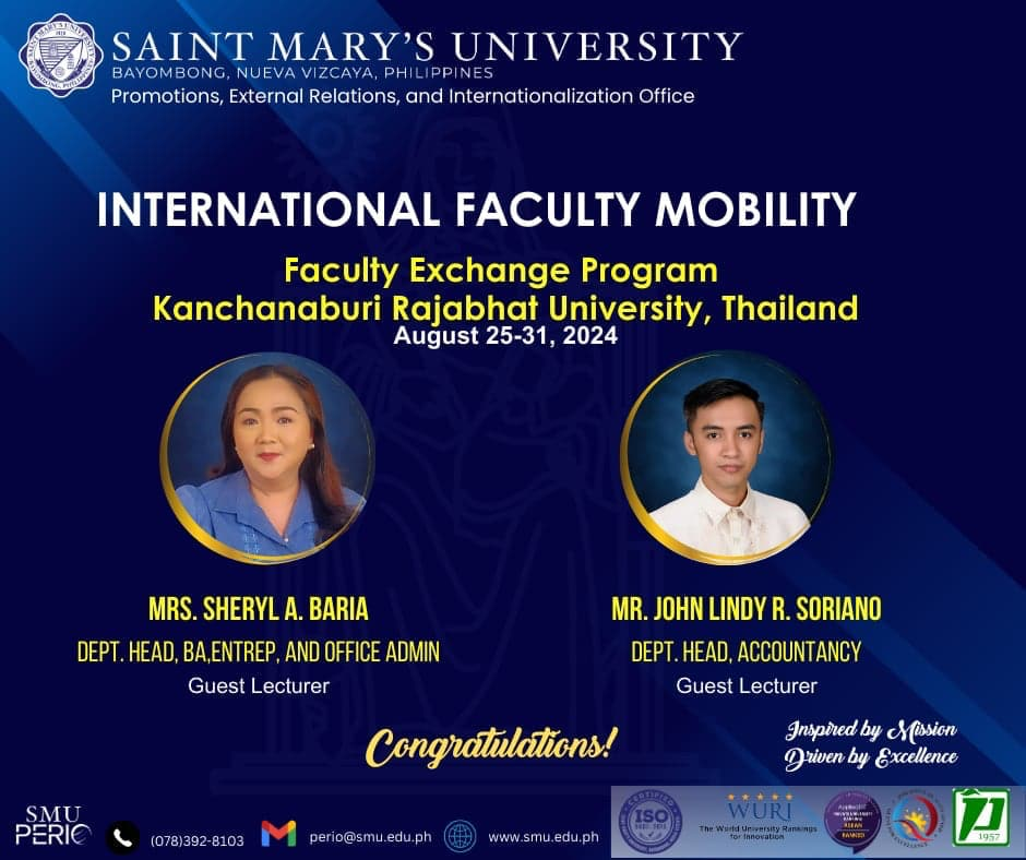 2 SAB Dep’t Heads join faculty immersion in KRU, Thailand